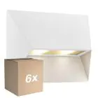 Mehrfachpackung 6x Nordlux Pontio 27 Wandleuchte Aluminium Weiß | Geeignet für 2x GU10