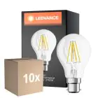 Mehrfachpackung 10x Ledvance Classic Performance LED Glühbirne B22d Birne Fadenlampe Klar 4W 470lm - 827 Extra Warmweiß | Ersatz für 40W