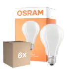 Mehrfachpackung 6x Osram LED Lamps E27 Birne Fadenlampe Matt 11.6W 2452lm - 827 Extra Warmweiß | Ersatz Für 150W