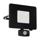 Eglo Wandleuchte Faedo 3 Aluminium Schwarz 31W 3400lm - 850 Kaltweiß | IP44 - Bewegungssensor