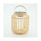Eglo Tischlampe Marliano Solar Holz Braun 3W 300lm - 840 Kaltweiß | IP44