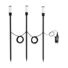 Mehrfachpackung 3x Eglo Erdspießleuchte Zancaro 1 Aluminium Schwarz 1W 130lm - 830 Warmweiß | IP44