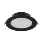 Noxion LED Downlight Hera Eben Einbau Schwarz 15W 1500lm 80D - 827-830-840 CCT | 168mm - Ausschnitt 144mm