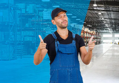 Glücklicher Installateur